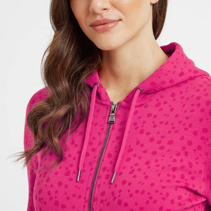 TOG24 Carys Womens Zip Hoody - Magenta Pink - Beales department store