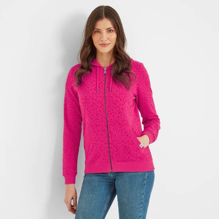 TOG24 Carys Womens Zip Hoody - Magenta Pink - Beales department store