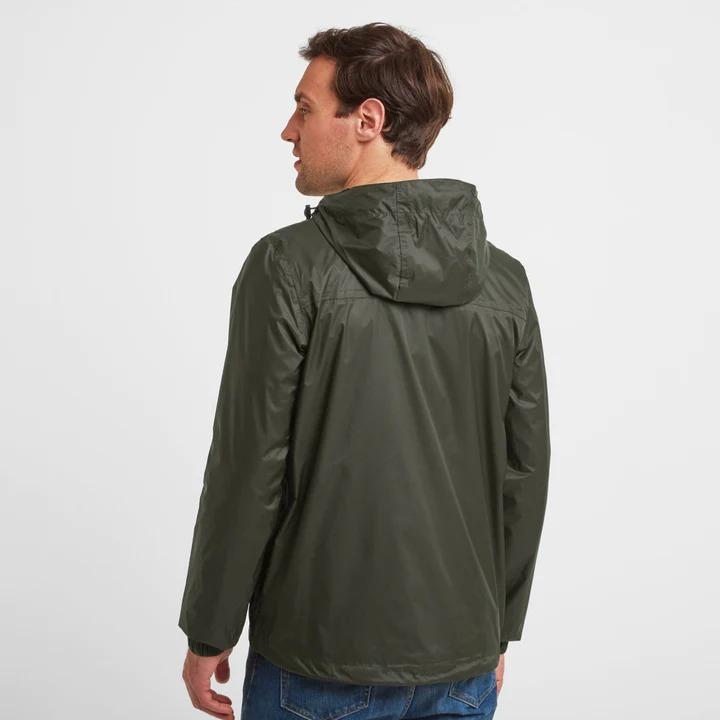 TOG24 Craven Mens Waterproof Packaway Jacket - Dark Khaki - Beales department store