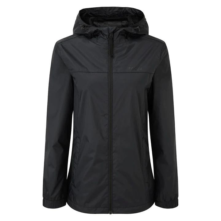 TOG24 Craven Womens Waterproof Packaway Jacket - Black - Beales department store