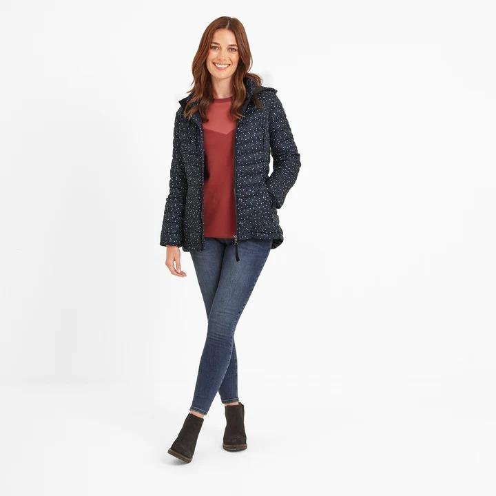 TOG24 Crowle Womens Padded Jacket - Dark Indigo - Beales department store