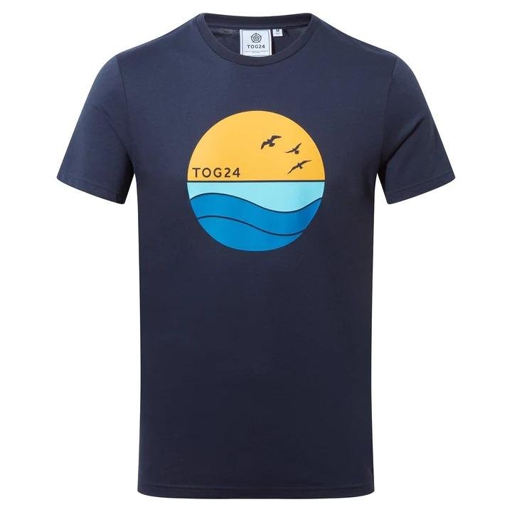 TOG24 Donnell Mens T-Shirt - Dark Indigo - Beales department store