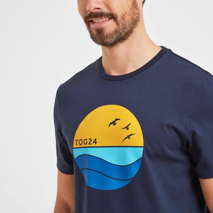 TOG24 Donnell Mens T-Shirt - Dark Indigo - Beales department store