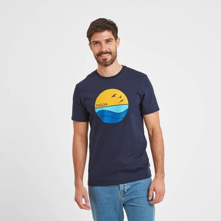 TOG24 Donnell Mens T-Shirt - Dark Indigo - Beales department store