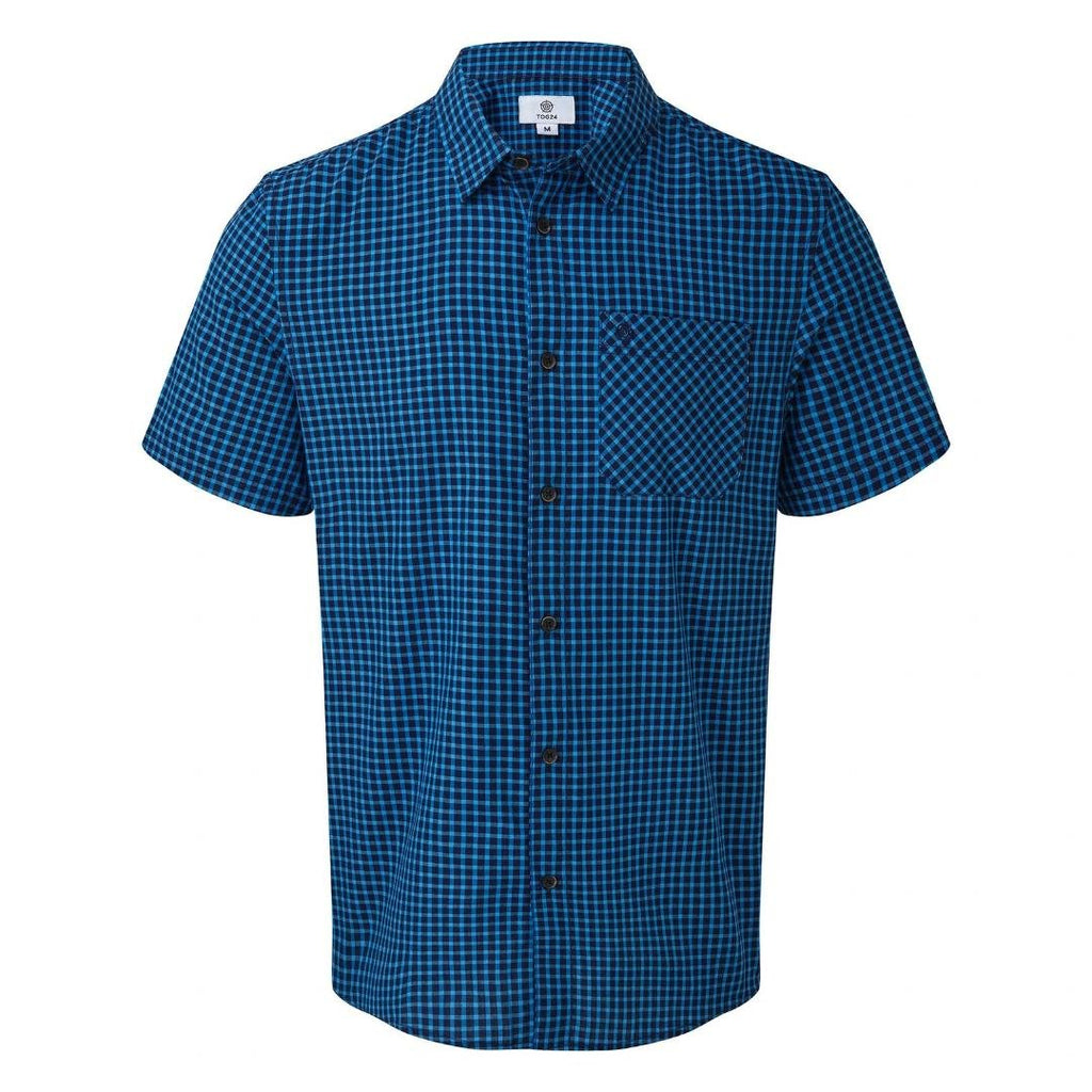 Tog24 Foster Mens Check Shirt - Blue Jewel - Beales department store