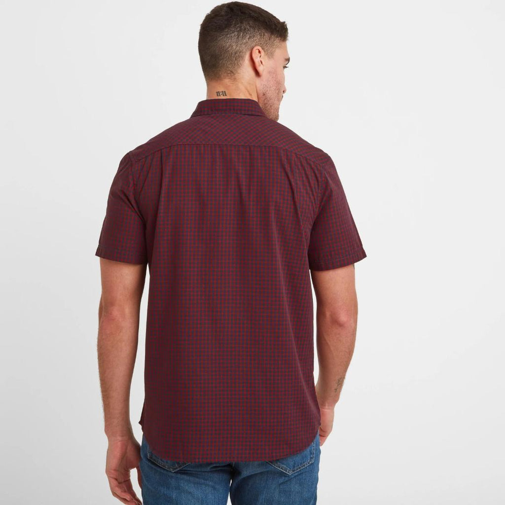 Tog24 Foster Mens Check Shirt - Rio Red - Beales department store