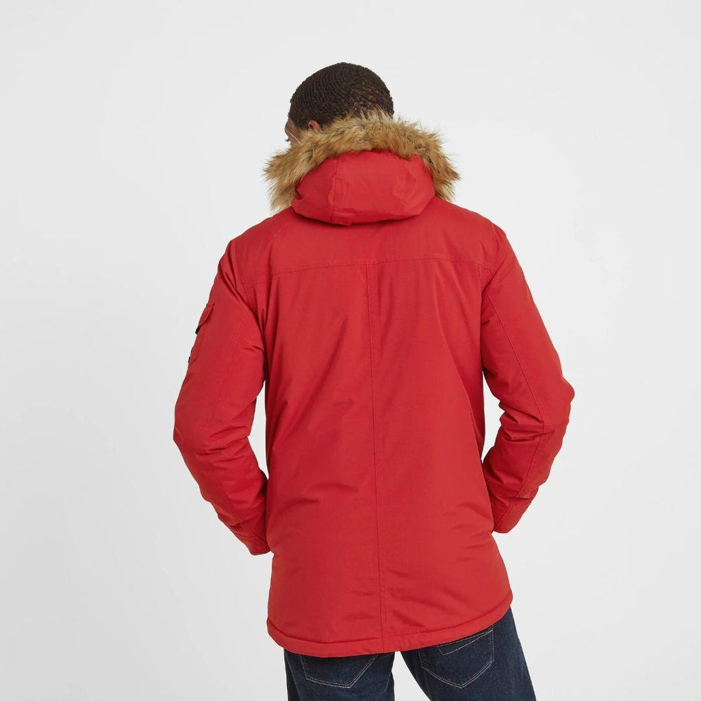 Tog24 Garrick Mens Waterproof Parka - Chilli Red - Beales department store