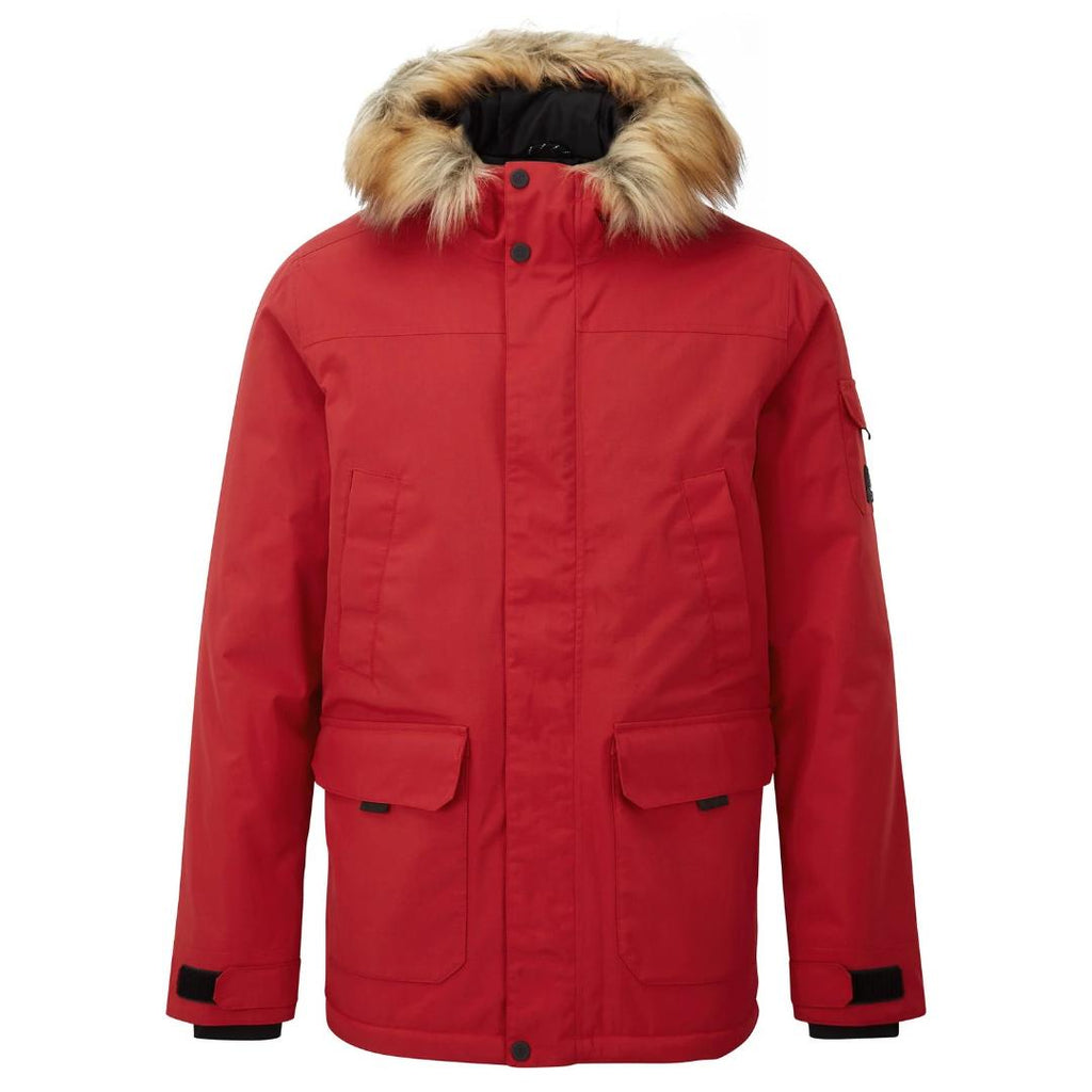 Tog24 Garrick Mens Waterproof Parka - Chilli Red - Beales department store