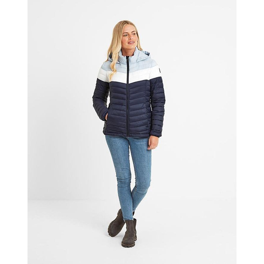 TOG24 Garriston Womens Padded Jacket - Navy Block - Beales department store