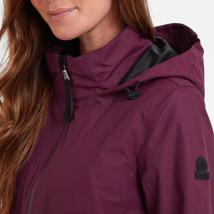 TOG24 Gribton Womens Waterproof Jacket - Dark Purple - Beales department store