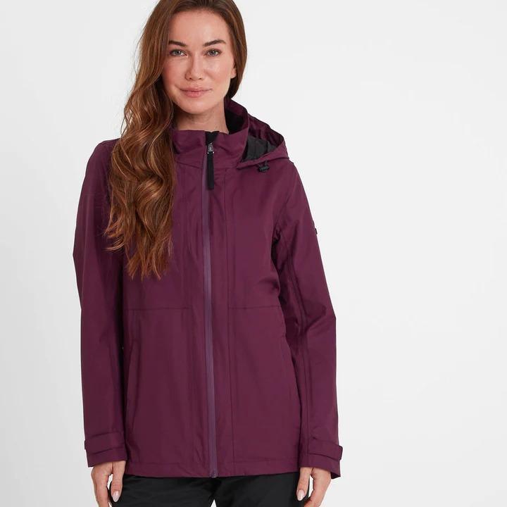 TOG24 Gribton Womens Waterproof Jacket - Dark Purple - Beales department store