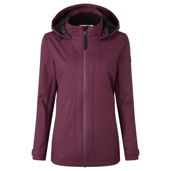 TOG24 Gribton Womens Waterproof Jacket - Dark Purple - Beales department store