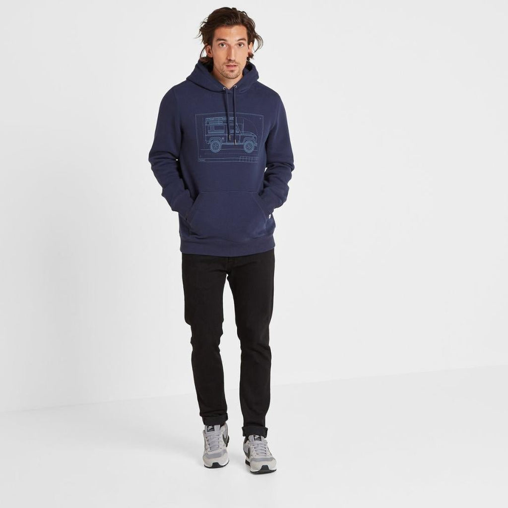 TOG24 Jenkins Hoody 4x4 Print - Navy - Beales department store