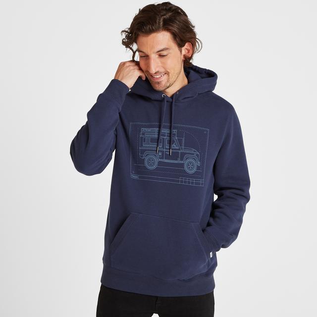 TOG24 Jenkins Hoody 4x4 Print - Navy - Beales department store