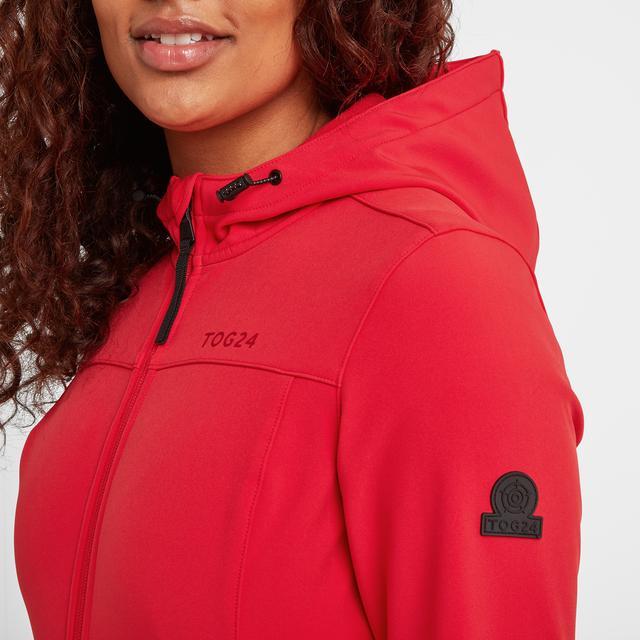 TOG24 Keld Softshell Hooded Jacket - Dark Coral - Beales department store