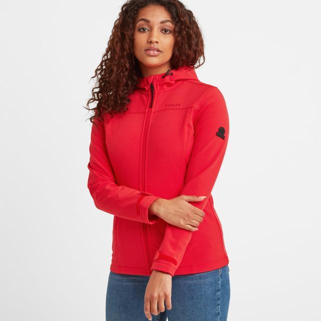 TOG24 Keld Softshell Hooded Jacket - Dark Coral - Beales department store