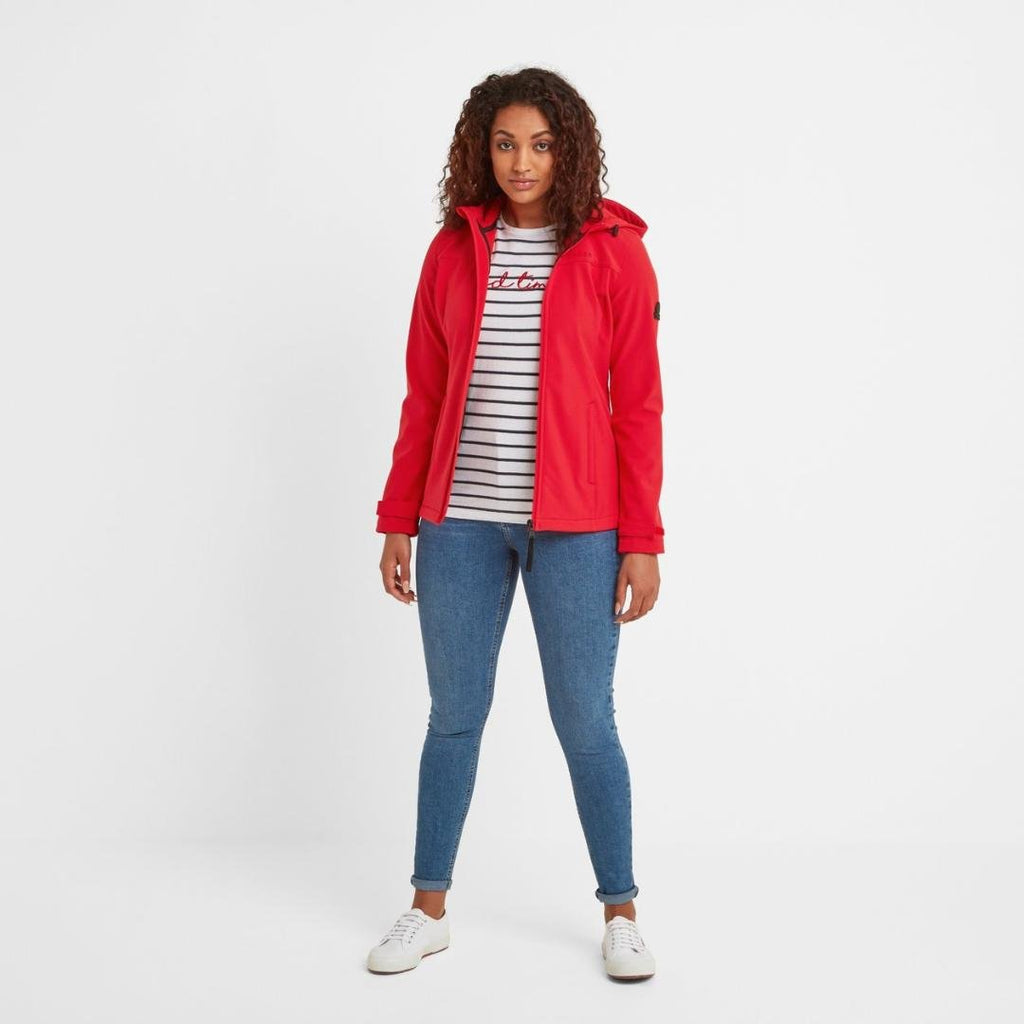 TOG24 Keld Softshell Hooded Jacket - Dark Coral - Beales department store