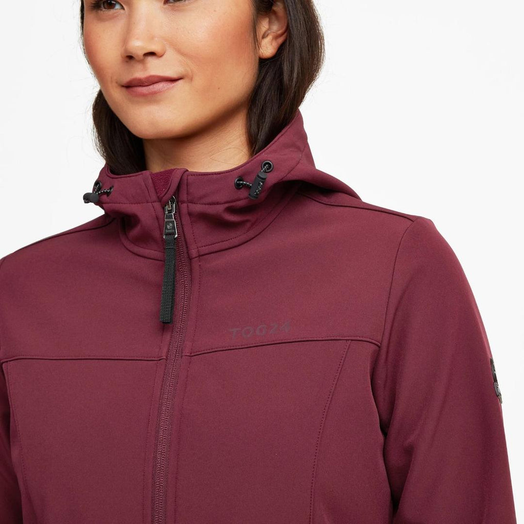 Tog24 Keld Womens Softshell Long Jacket - Rioja - Beales department store