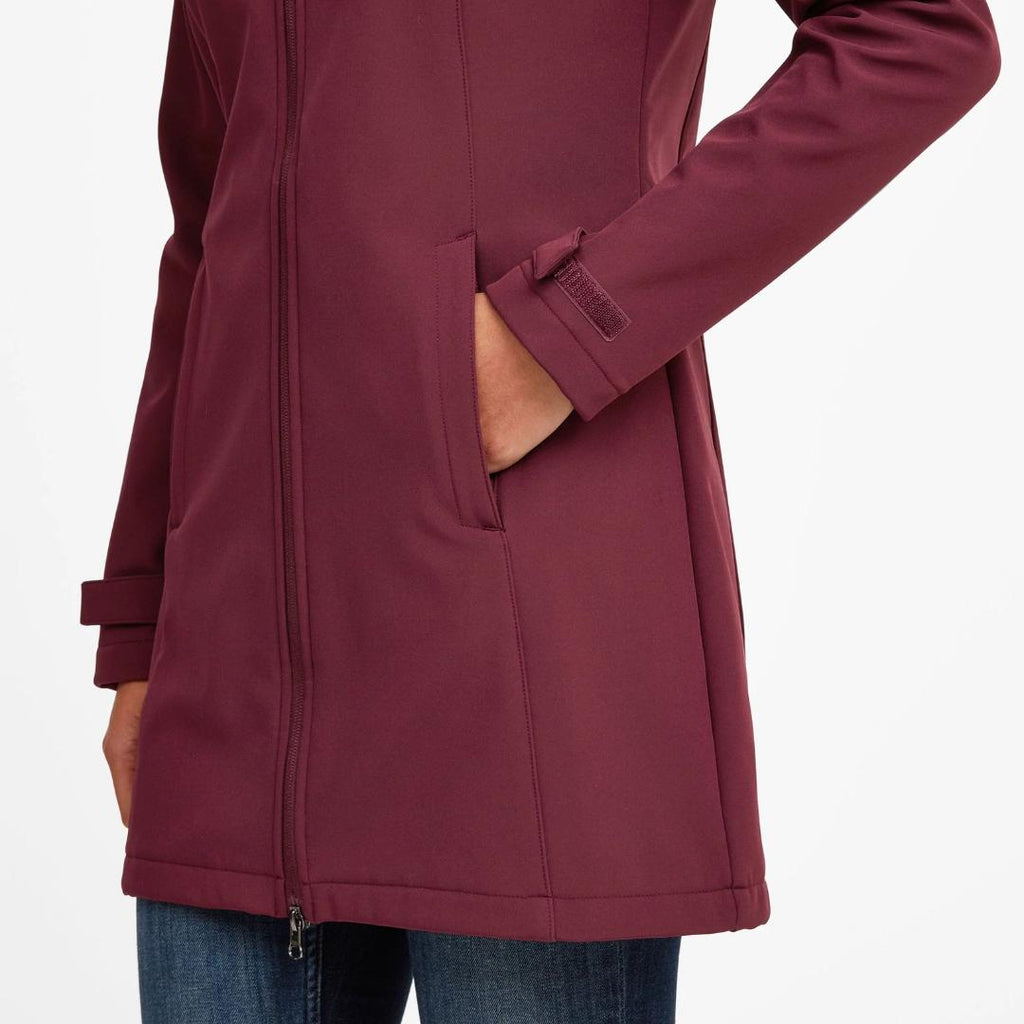 Tog24 Keld Womens Softshell Long Jacket - Rioja - Beales department store