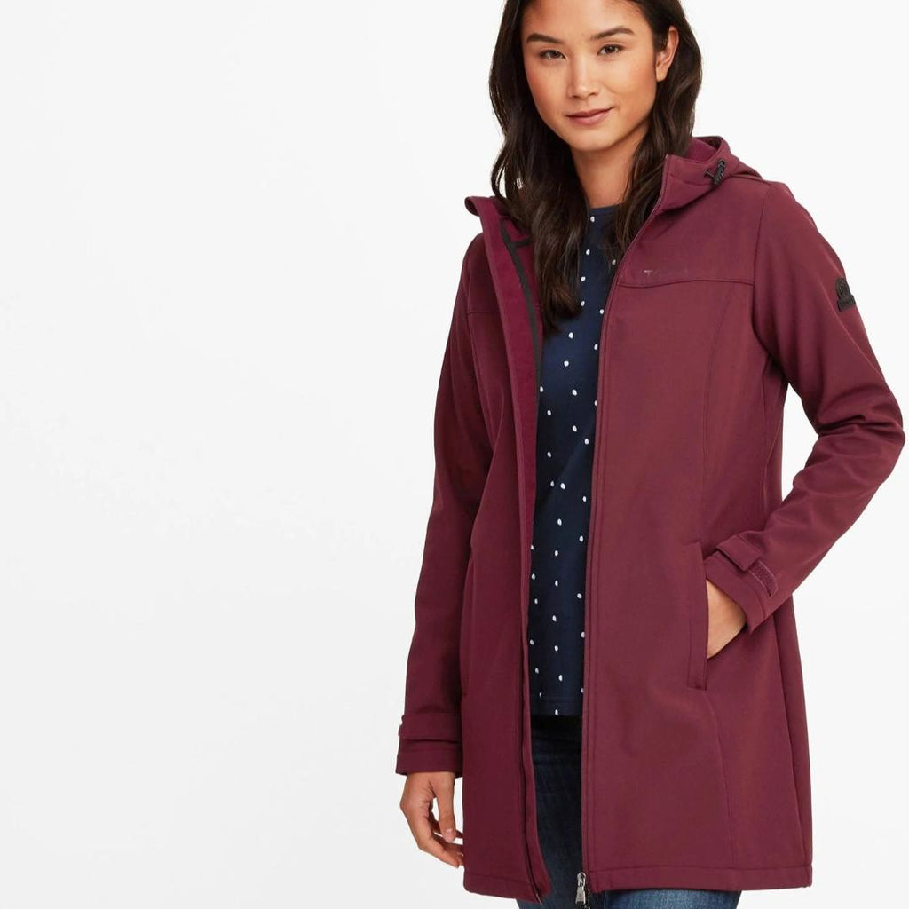 Tog24 Keld Womens Softshell Long Jacket - Rioja - Beales department store