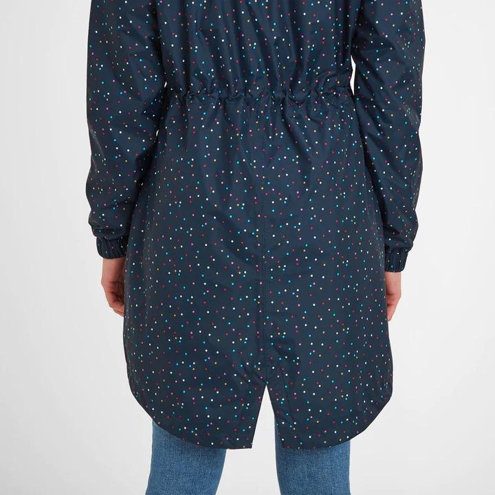 TOG24 Kilnsey Womens Waterproof Jacket - Dark Indigo Confetti Spot - Beales department store