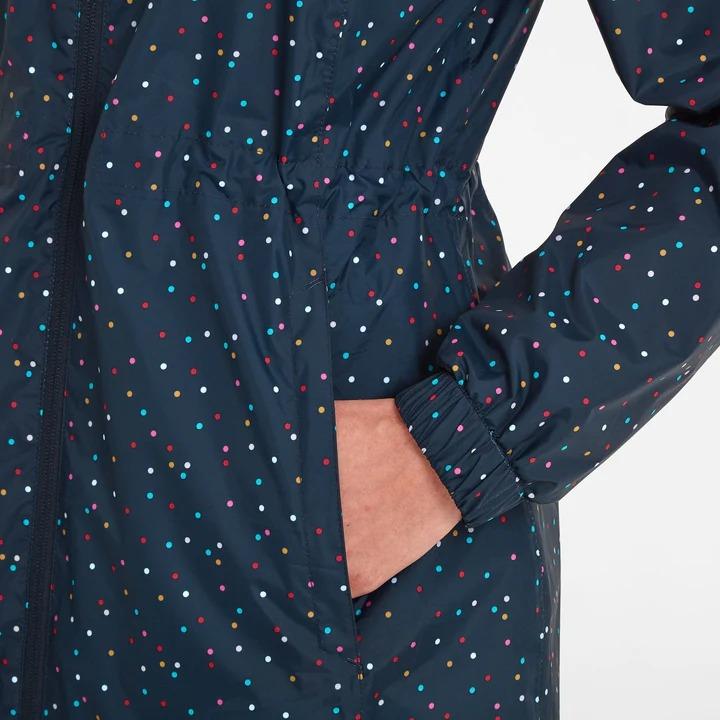 TOG24 Kilnsey Womens Waterproof Jacket - Dark Indigo Confetti Spot - Beales department store
