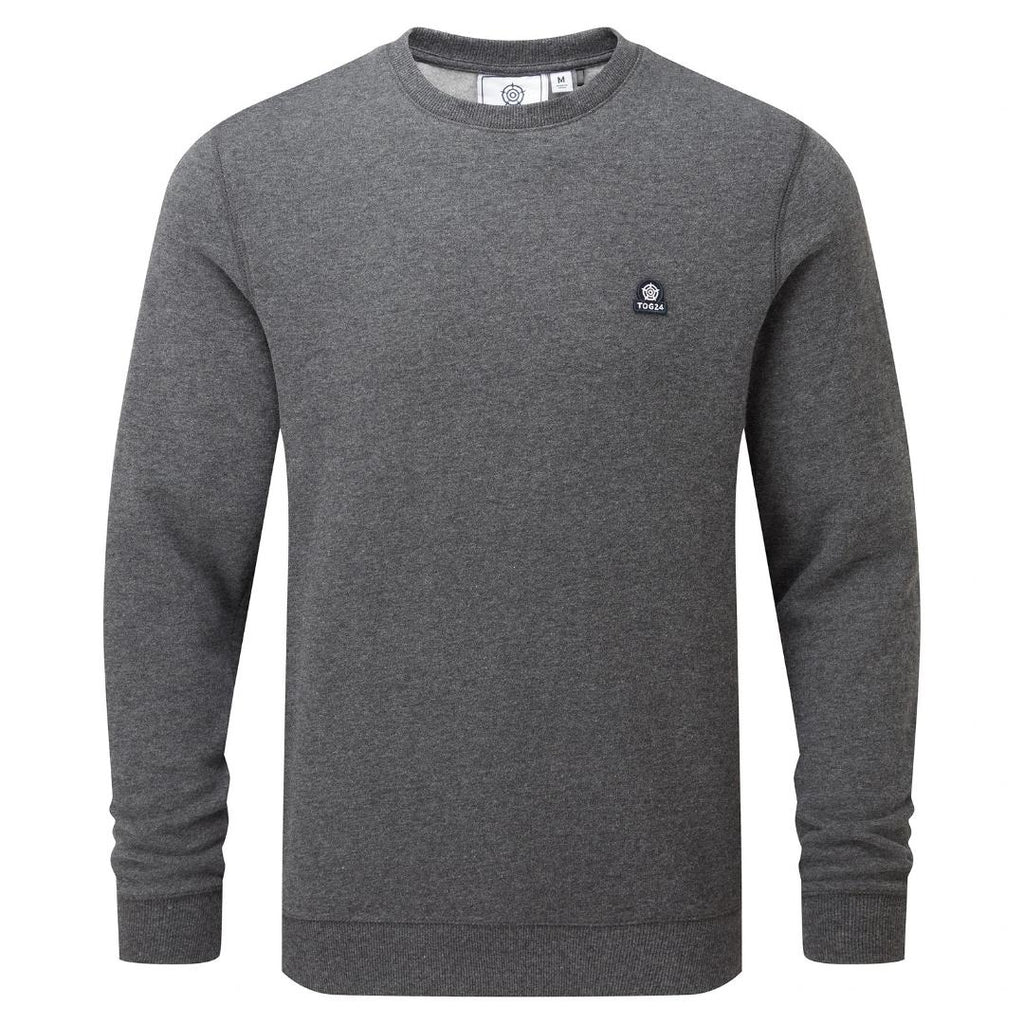 Tog24 Mellor Mens Sweat - Dark Grey Marl - Beales department store