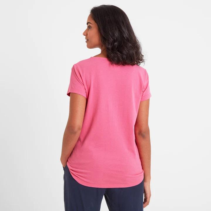 TOG24 Millie Womens T-Shirt - Bubblegum Pink - Beales department store