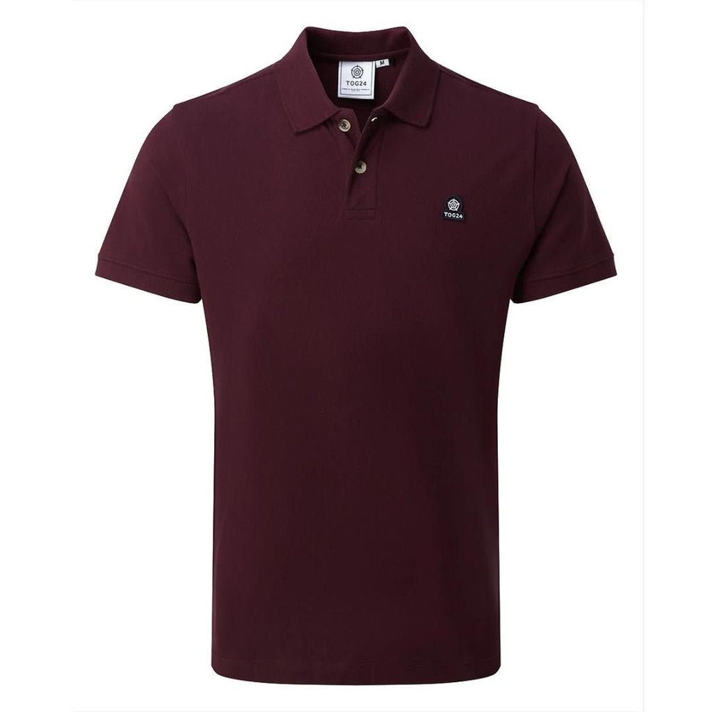 Tog24 Percy Mens Pique Polo Shirt - Deep Port - Beales department store