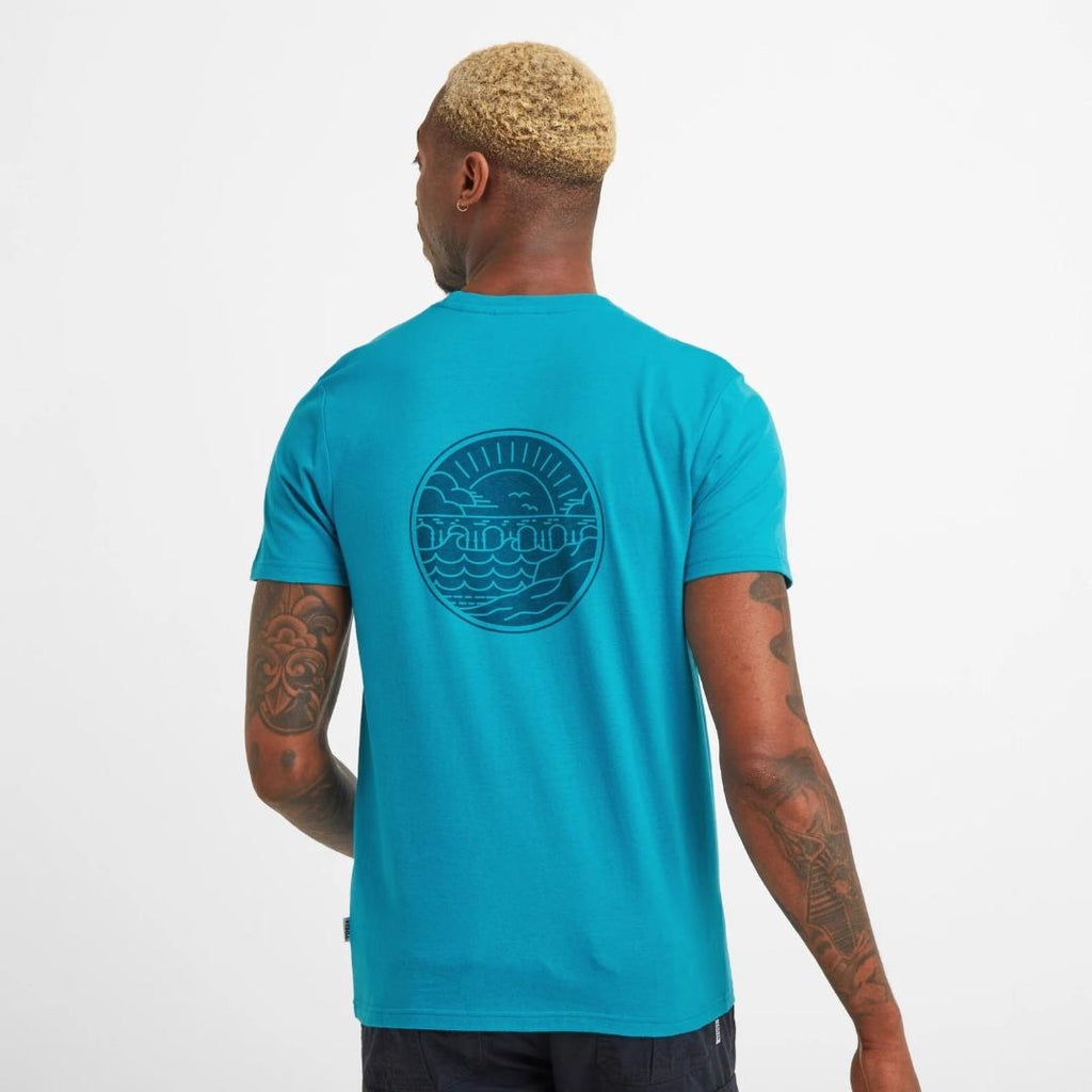 Tog24 Peterson Mens T-shirt - Light Turquoise - Beales department store