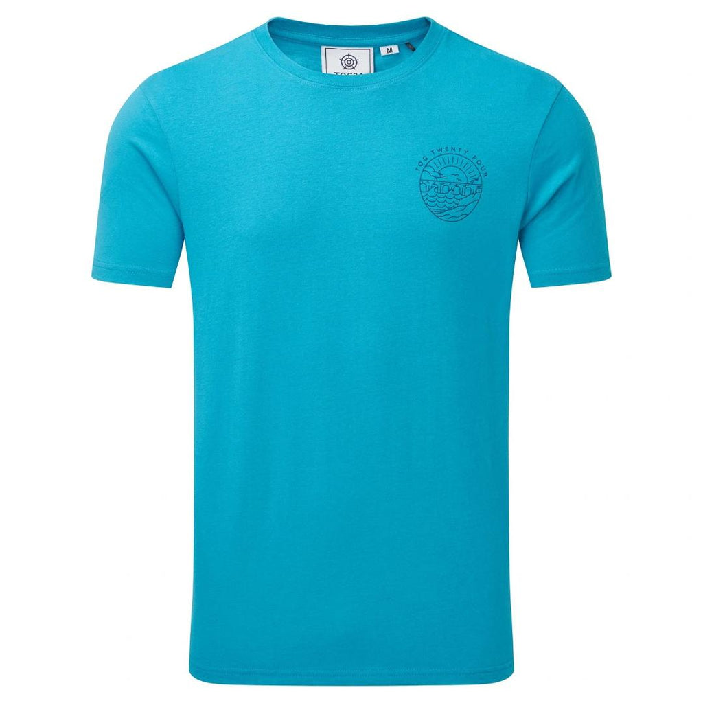 Tog24 Peterson Mens T-shirt - Light Turquoise - Beales department store