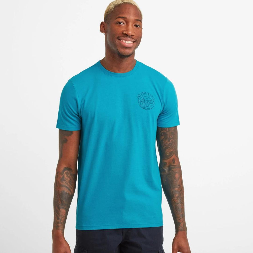 Tog24 Peterson Mens T-shirt - Light Turquoise - Beales department store