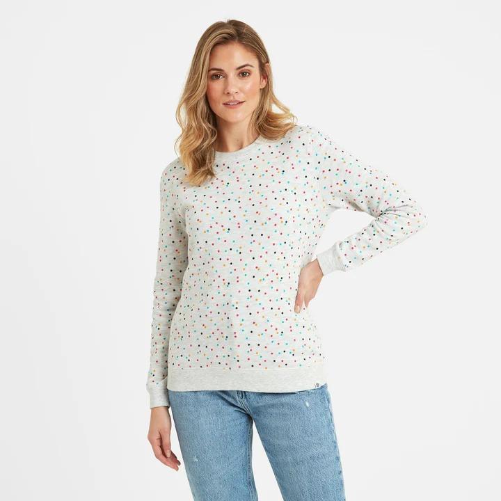 TOG24 Posey Womens Sweat - Ice Grey Confetti - Beales department store