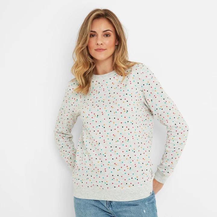 TOG24 Posey Womens Sweat - Ice Grey Confetti - Beales department store