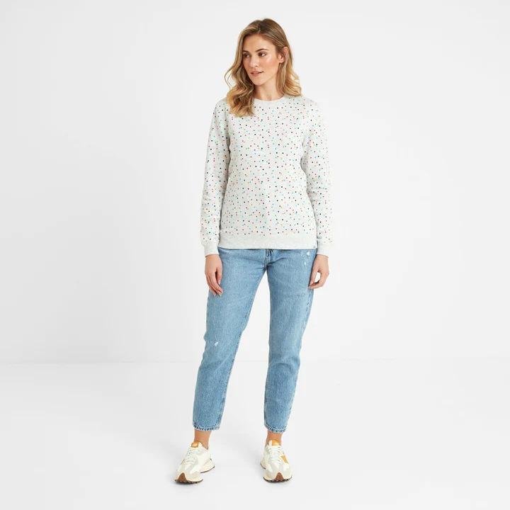 TOG24 Posey Womens Sweat - Ice Grey Confetti - Beales department store