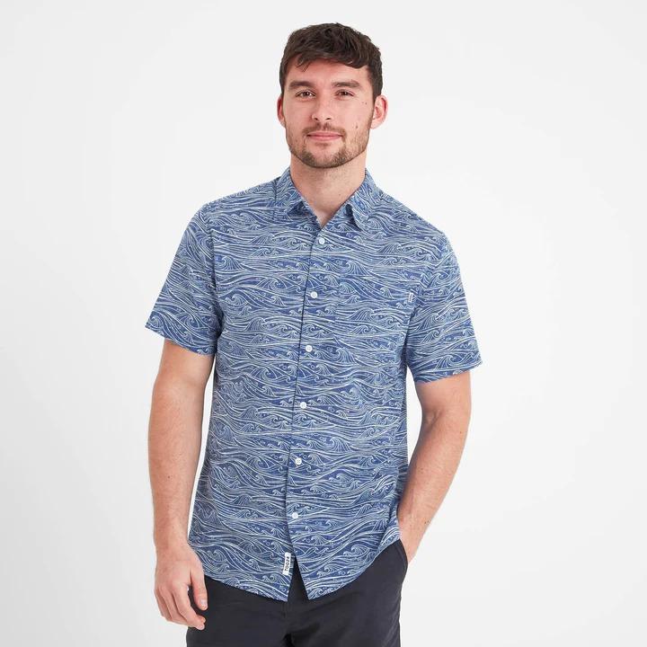 TOG24 Sebastian Mens Short Sleeve Shirt - Deep Denim - Beales department store