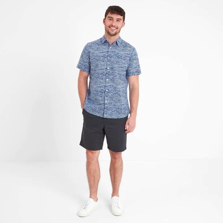 TOG24 Sebastian Mens Short Sleeve Shirt - Deep Denim - Beales department store