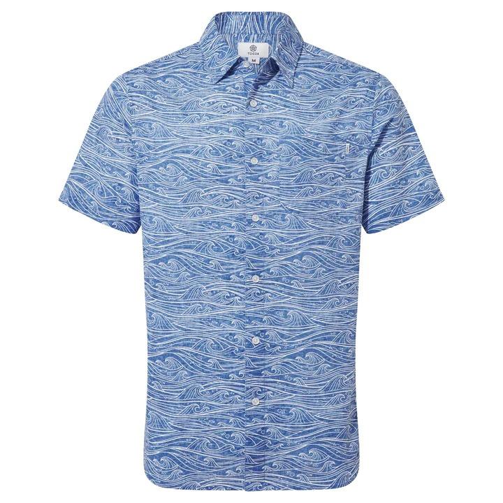 TOG24 Sebastian Mens Short Sleeve Shirt - Deep Denim - Beales department store