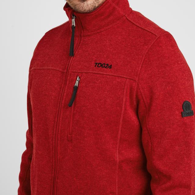 TOG24 Sedman Knitlook Fleece Jacket - Chilli Red - Beales department store