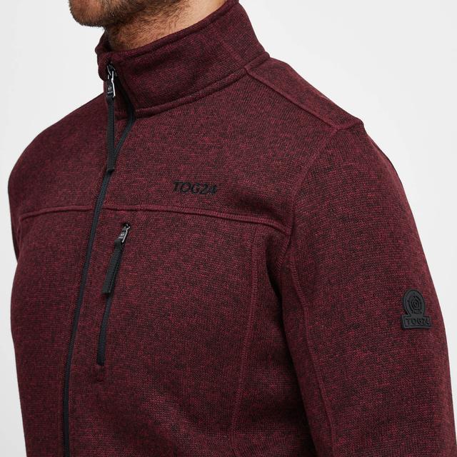 TOG24 Sedman Knitlook Fleece Jacket - Maroon - Beales department store