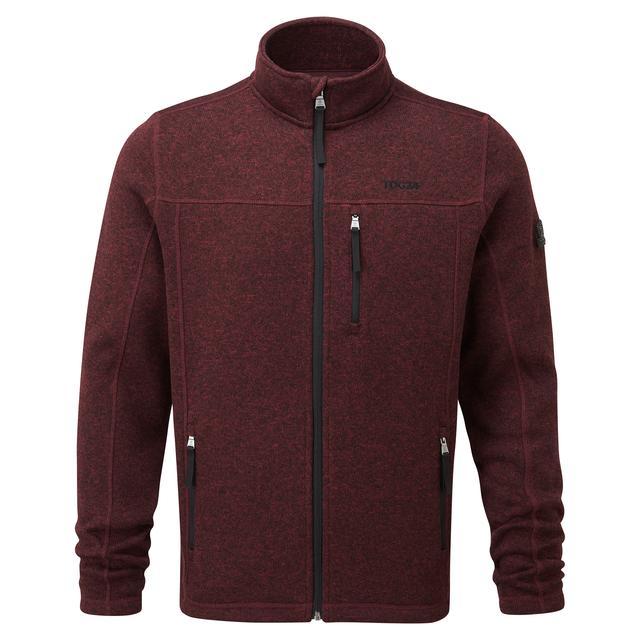 TOG24 Sedman Knitlook Fleece Jacket - Maroon - Beales department store