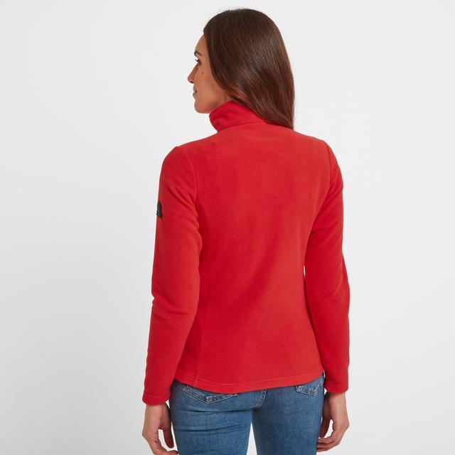 TOG24 Shire Fleece Zip Neck - Dark Coral - Beales department store