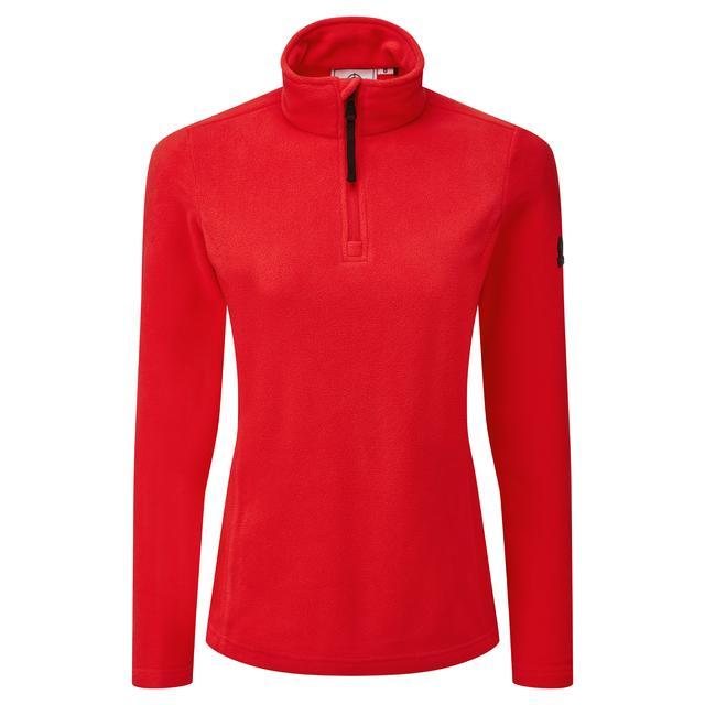 TOG24 Shire Fleece Zip Neck - Dark Coral - Beales department store