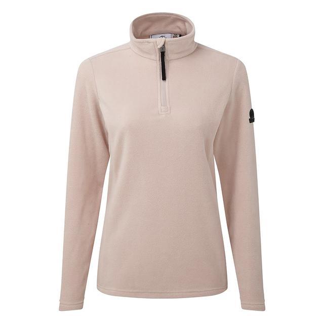 TOG24 Shire Fleece Zip Neck - Dusky Pink - Beales department store