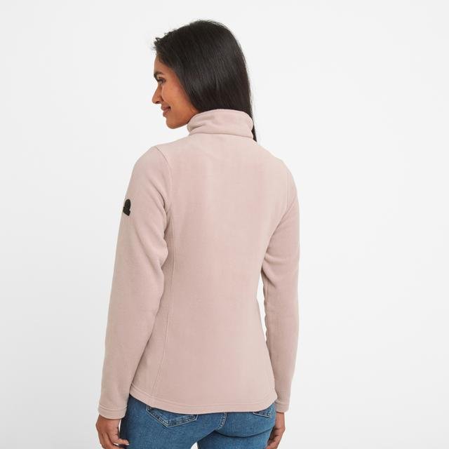 TOG24 Shire Fleece Zip Neck - Dusky Pink - Beales department store