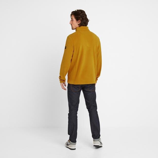 TOG24 Shire Fleece Zip Neck - Mustard - Beales department store