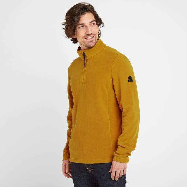 TOG24 Shire Fleece Zip Neck - Mustard - Beales department store