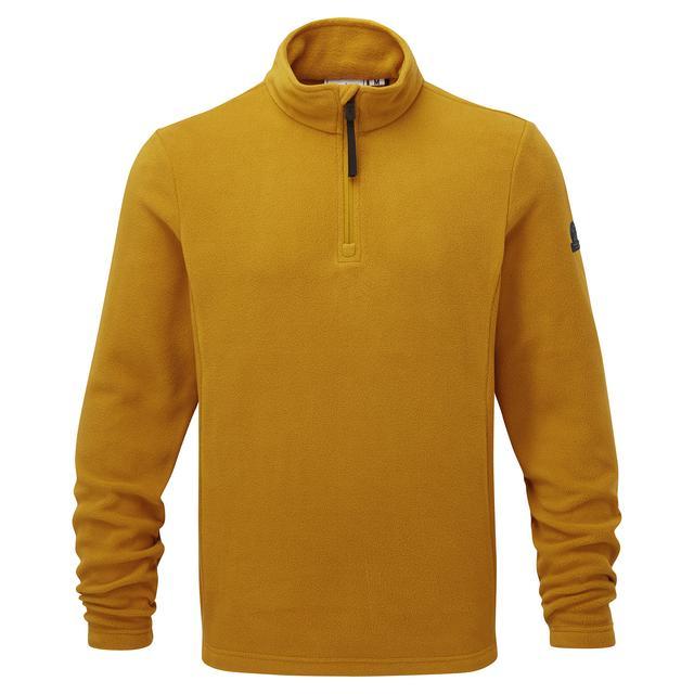 TOG24 Shire Fleece Zip Neck - Mustard - Beales department store