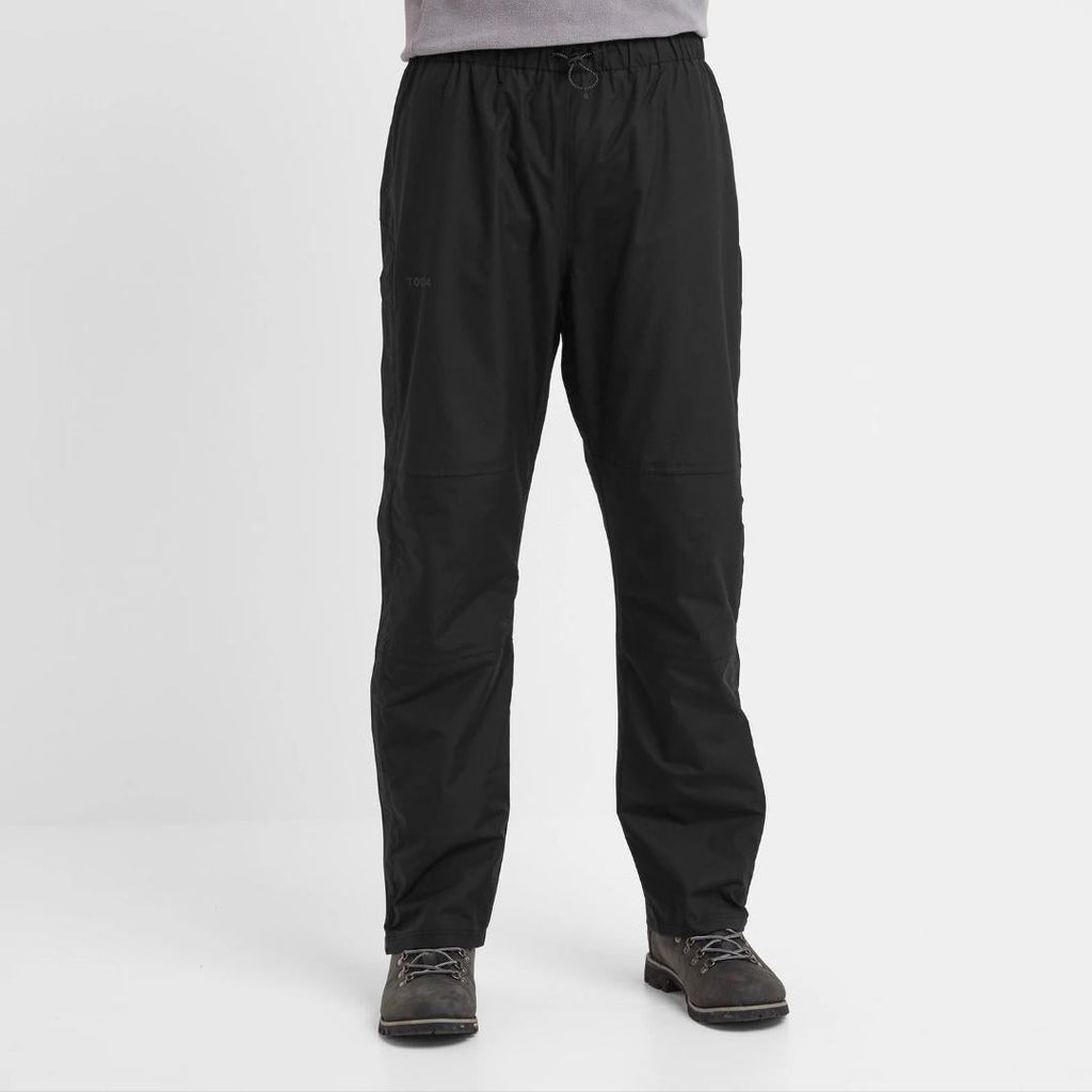 Tog24 Steward Mens Waterproof Trousers Regular - Black - Beales department store