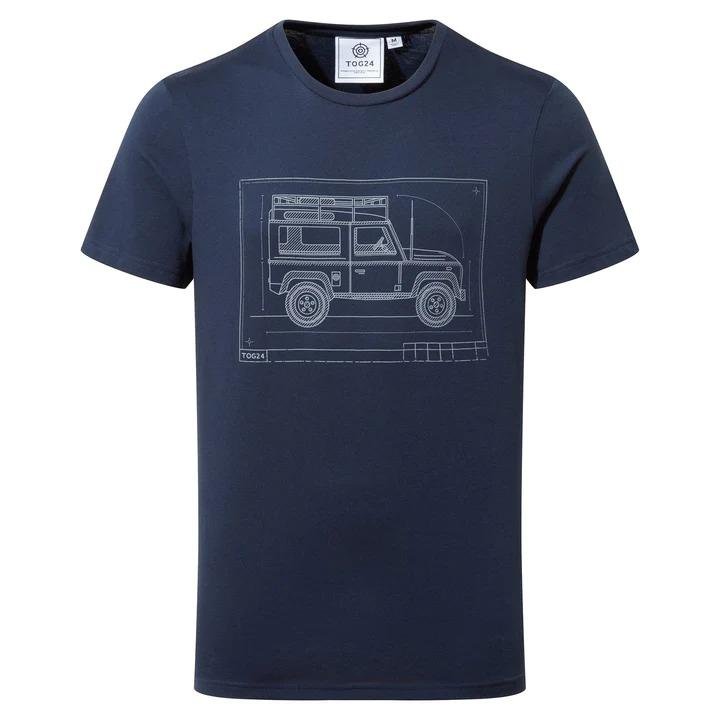 TOG24 Whiston Mens T-Shirt - Navy - Beales department store